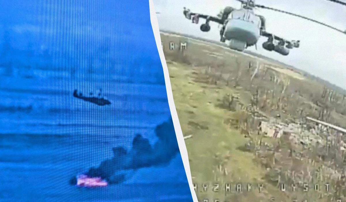 Сили оборони збили російський гвинтокрил Ка-52 FPV-дроном (фото, відео)
